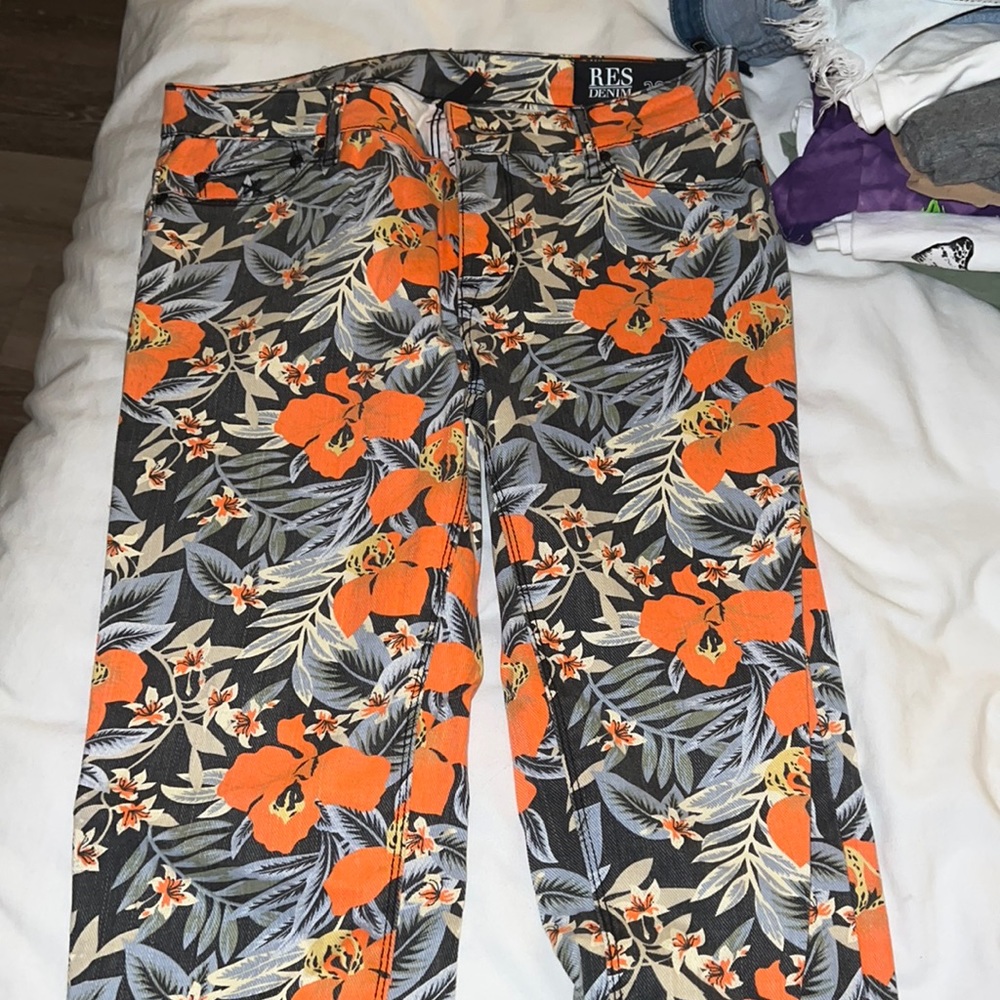 FUN Floral Printed RES Denim